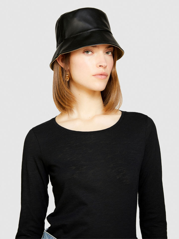 Reversible bucket hat - women's hats - Beige | Sisley image number 4